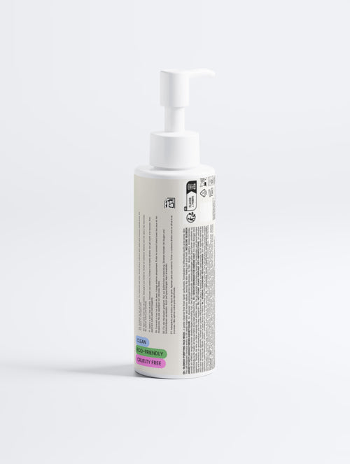 Acne Purifying Face Wash de Zweet Cosmetics visto por detrás, limpiador facial purificante para el cuidado diario de la piel