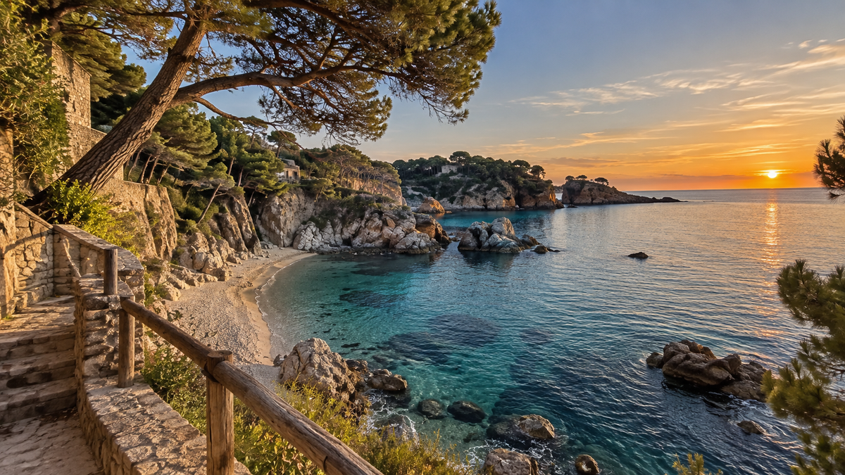 Cala de la Costa Brava asociada al universo visual de Zweet Cosmetics y la cosmética natural mediterránea
